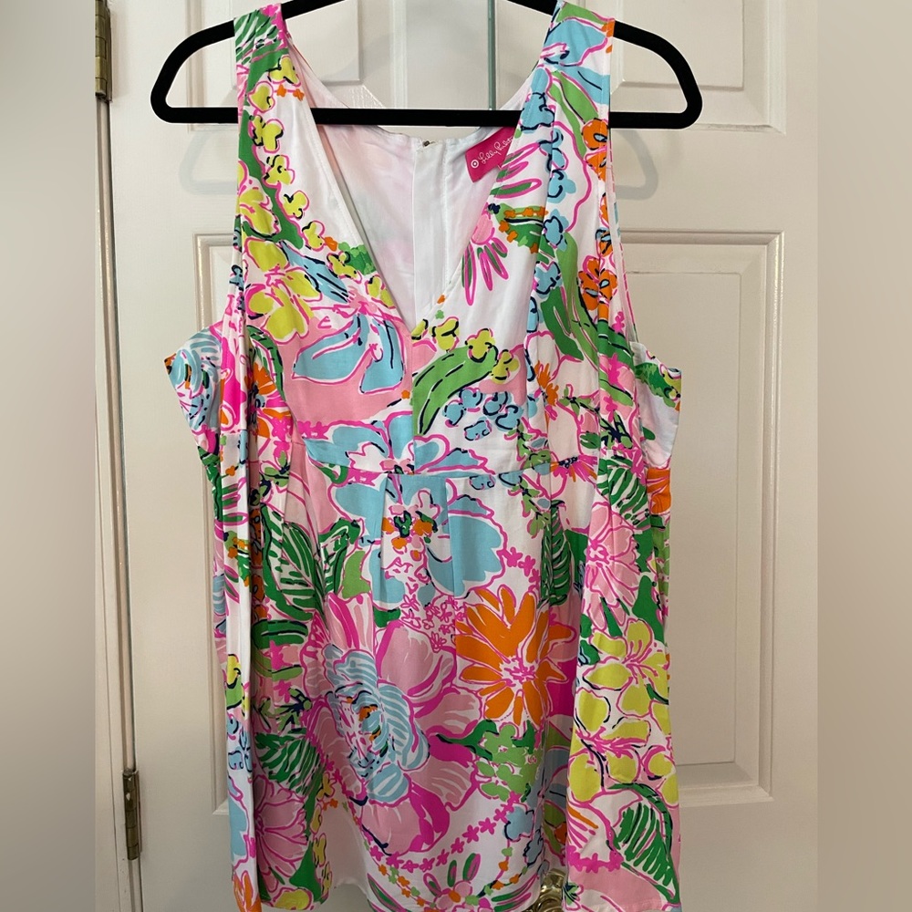🌸NWOT Lilly Pulitzer for Target Noisy Posey Babydoll Tank🌸